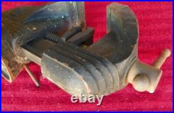 EARLYWILTON SHOP KING 3-1/2 Swivel Base Bench Vise WithPipe Jaws & Anvil MCM