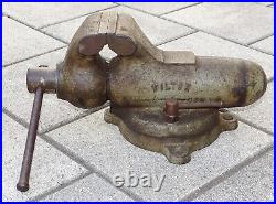 Early 1946 DATED Vintage WILTON Chicago SWIVEL Base BULLET VISE Machinist Tool