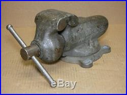 Early Wilton No. 4 Bullet Vise 4 Jaws With Swivel Base Machinist Bench Vise