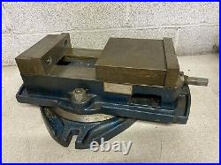 Enco Milling Machine Vise 6 Jaws, with Swivel Base Plate Bridgeport Mill