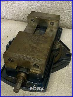 Enco Milling Machine Vise 6 Jaws, with Swivel Base Plate Bridgeport Mill