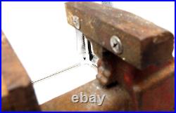 Eron Bench Vise 4 Jaws and Swivel Base #33 Red In Working Order Made In Japan