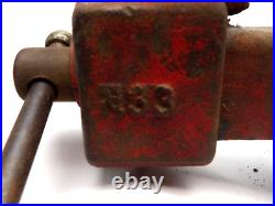 Eron Bench Vise 4 Jaws and Swivel Base #33 Red In Working Order Made In Japan