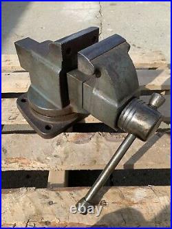 Excellent Craftsman 5196 Swivel Base Bench Vise 4 Jaws, Rare Collectible Vise