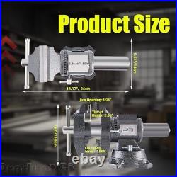 FATO 5 Heavy Duty Bench Vise 360-Degree Swivel Base and Head Multilight-5