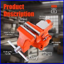 FATO 6 Heavy Duty Bench Vise Ductile Iron 360-Degree Swivel Base America-6