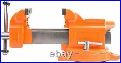 Forward 4 Bench Vise Ductile Iron with Channel Steel, 360 Degree Swivel Base