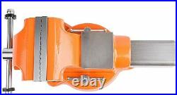 Forward 4 Bench Vise Ductile Iron with Channel Steel, 360 Degree Swivel Base