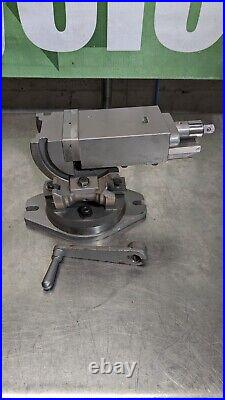 GIBRALTAR Machine Vise 3-Way Angle 4? Jaw Width 4? Jaw Open Swivel Base 110052