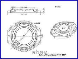 HHIP 3900-2206 Ultra Series Angle Tight Positive Lock Swivel Base 6Width x1.95