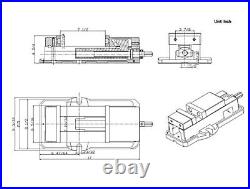 HHIP Ultra Angle Tight Positive Lock Vise without Swivel Base 6 Width x 1.95 D