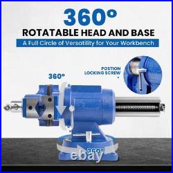 HY-DT150B-6IN Heavy Duty Bench Vise 360-Degree Swivel Base and Head with Anvi