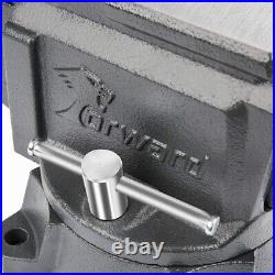 Heavy Duty 4.5 Bench Vise 210 Degrees Swivel Base w Anvil Garage Shop Mechanic