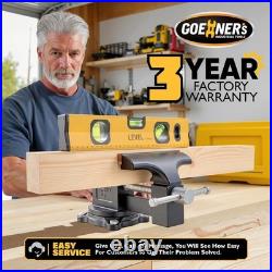 Heavy Duty 6 Cast Iron Bench Vise with 270-Degree Swivel Base for Woodworking