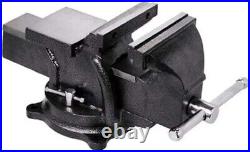 Heavy-Duty 6-Inch Bench Vise with 360° Swivel Base for Industrial Use