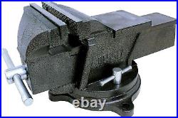 Heavy-Duty 6-Inch Bench Vise with 360° Swivel Base for Industrial Use
