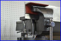 Heavy-Duty 6-Inch Bench Vise with 360° Swivel Base for Industrial Use