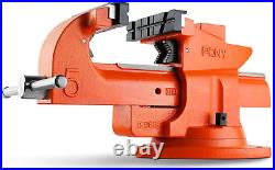 Heavy Duty Bench Vise, 5-Inch Jaw Width 7-Inch Jaw Opening, 360-Degree Swivel Ba