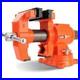 Heavy Duty Bench Vise, 5-inch Jaw Width and Opening, 360-Degree Swivel Base