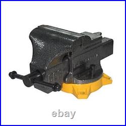 Heavy Duty Bench Vise 6 Inch Cast Iron Swivel Base Pipe Jaws Durable Tool New