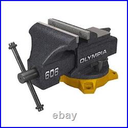 Heavy Duty Bench Vise 6 Inch Cast Iron Swivel Base Pipe Jaws Durable Tool New