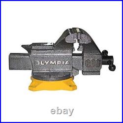 Heavy Duty Bench Vise 6 Inch Cast Iron Swivel Base Pipe Jaws Durable Tool New