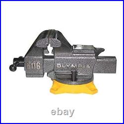 Heavy Duty Bench Vise 6 Inch Cast Iron Swivel Base Pipe Jaws Durable Tool New