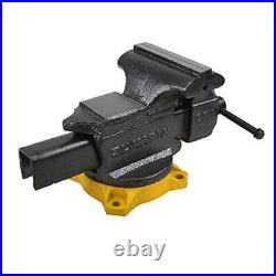 Heavy Duty Bench Vise 6 Inch Cast Iron Swivel Base Pipe Jaws Durable Tool New