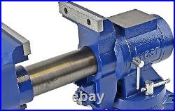 Heavy Duty Cast Iron Bench Vise Swivel Rotating Head & Base MechanicTool Shop