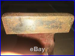 Heavy Duty Chas. Parker No. 824 Bench Vise Swivel Base 85 Lb Made In USA Vice