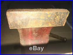 Heavy Duty Chas. Parker No. 824 Bench Vise Swivel Base 85 Lb Made In USA Vice