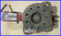 Heavy Duty Chas. Parker No. 824 Bench Vise Swivel Base 85 Lb Made In USA Vice