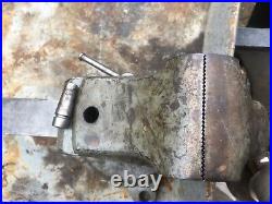 Heavy Duty Reed 403 1/2 R Machinist Bench Vise 3 1/2 Jaws Swivel Base And Jaw