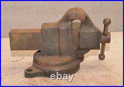 Hollands Bench vise swivel base No 23 35 lbs 3 jaw collectible blacksmith V9