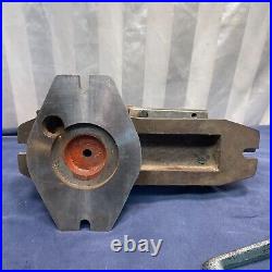 Industrial Grade Vintage 5 Machinist Bench Vise Swivel Base 3.5 Throat 36 Lbs