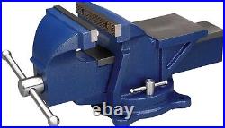 Industrial Quality 6 Bench Vise with Rotating Swivel Base Heavy-Duty Projects