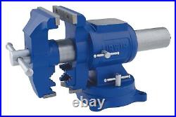 Irwin 5 in Cast Iron Multi Purpose Bench Vise 360 deg Swivel Base
