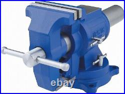 Irwin 5 in. Cast Iron Multi-Purpose Bench Vise 360 deg Swivel Base