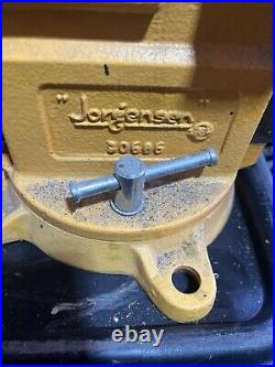 Jorgensen Heavy Duty Bench Vise, 6-Inch Jaw Width, 3x3 Anvil, Swivel Base, SS hdl