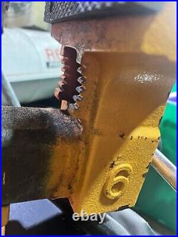 Jorgensen Heavy Duty Bench Vise, 6-Inch Jaw Width, 3x3 Anvil, Swivel Base, SS hdl