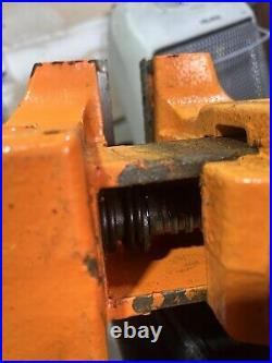 Jorgensen Heavy Duty Bench Vise, 6-Inch Jaw Width, 3x3 Anvil, Swivel Base, SS hdl