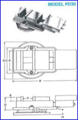 KURT ANGLOCK PD-30-1 AIR POWER PRECISION MACHINE VISE WiTH SWIVEL BASE