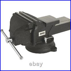 Klutch Bench Vise with Swivel Base 1in. Jaw Width, 5in. Jaw Capacity