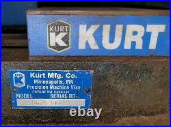 Kurt 6 D675 Precision Milling Machine Vise and 360 Swivel Base withHandle & Jaws