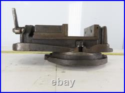 L-W Chuck 4 Throat 6-1/2Machine Machinist Vise Swivel Base Hard Jaws