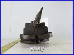 L-W Chuck 4 Throat 6-1/2 Vintage Machinist Vise Swivel Base Hard Jaws