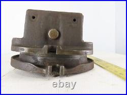 L-W Chuck 4 Throat 6-1/2 Vintage Machinist Vise Swivel Base Hard Jaws