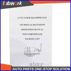 Labwork 6 x 7-1/2 Lockdown CNC Milling Machine Bench Vise 360 Swiveling Base