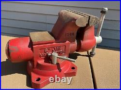 Large Wilton/Snap-on Tools Model 1760 Bench Vise 6 Jaws with Swivel Base
