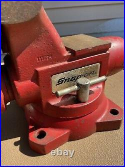 Large Wilton/Snap-on Tools Model 1760 Bench Vise 6 Jaws with Swivel Base